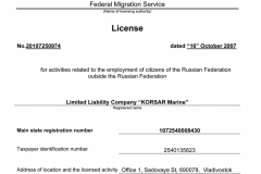 License Federal Migration Service - translation
